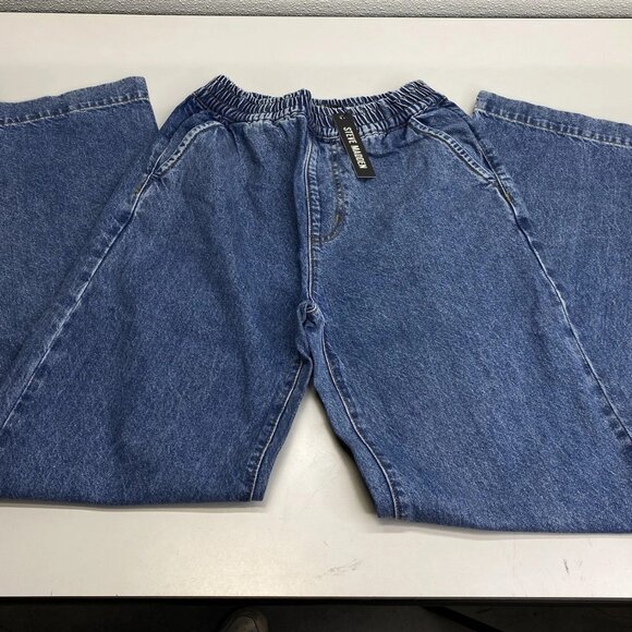 Steve Madden Women's Denim Pant Blue Size XS Gilda Stretch Waist Straight Leg - Picture 1 of 9